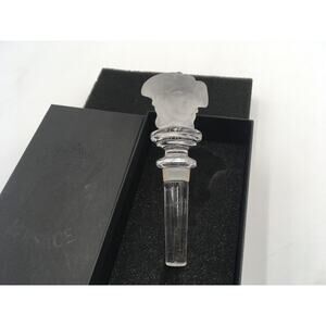 NIB VERSACE Rosenthal Crystal Medusa Glass Wine Bottle Stopper
